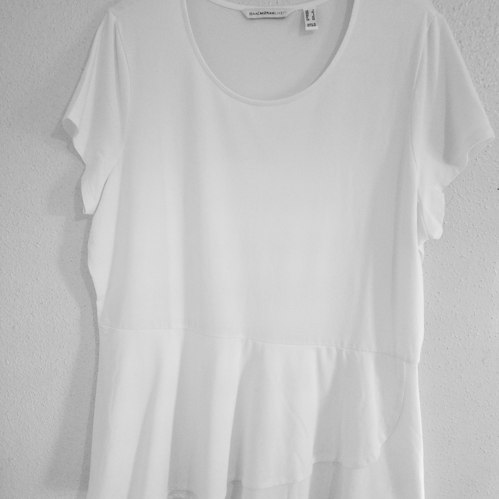 Isaac Mizrahi peplum knit Blouse